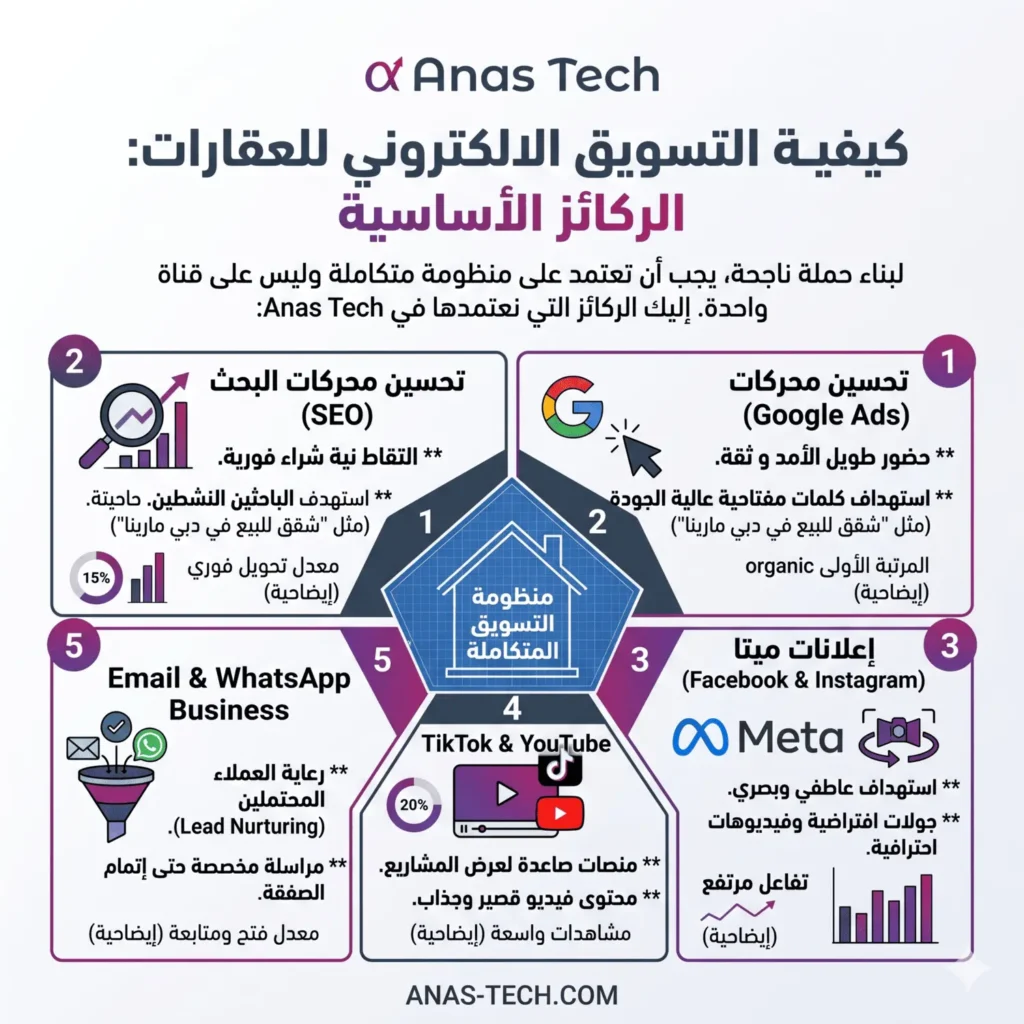 التسويق الإلكتروني للعقارات في الإمارات