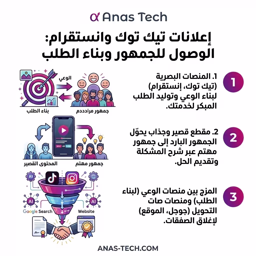 إعلانات تيك توك وانستقرام